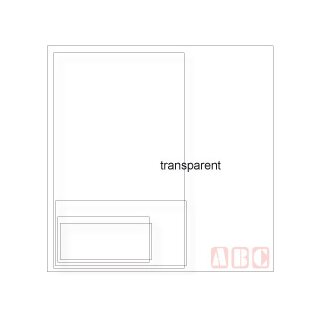 Transparent-Überkleber 70x28 mm (VE 500 Stück)