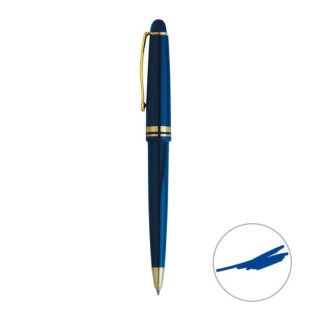 Kappendruck-Kugelschreiber Nostalgie-Pen blau