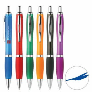 Druckkugelschreiber farbig sortiert