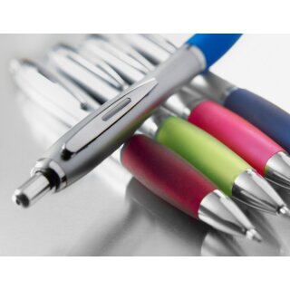 Druckkugelschreiber "Cardiff" aus Kunststoff farbig sortiert