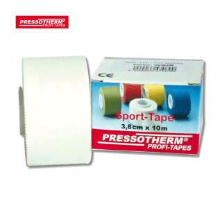 PRESSOTHERM - Sport-Tape 3,8cmx10m, weiß