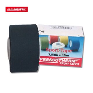 PRESSOTHERM - Sport-Tape 3,8cmx10m, schwarz