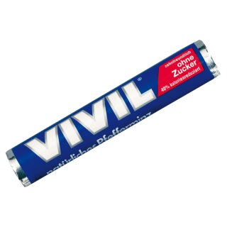 VIVIL - Natürliches Pfefferminz ohne Zucker (blaue Rolle)